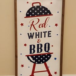 Celebrate Together Patriotic Framed Sign 24 X 16 X 1