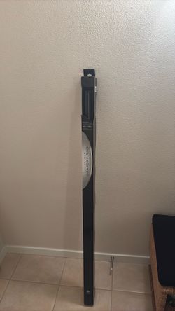Black Adjustable drapery rod 48-88in (122-223cm)