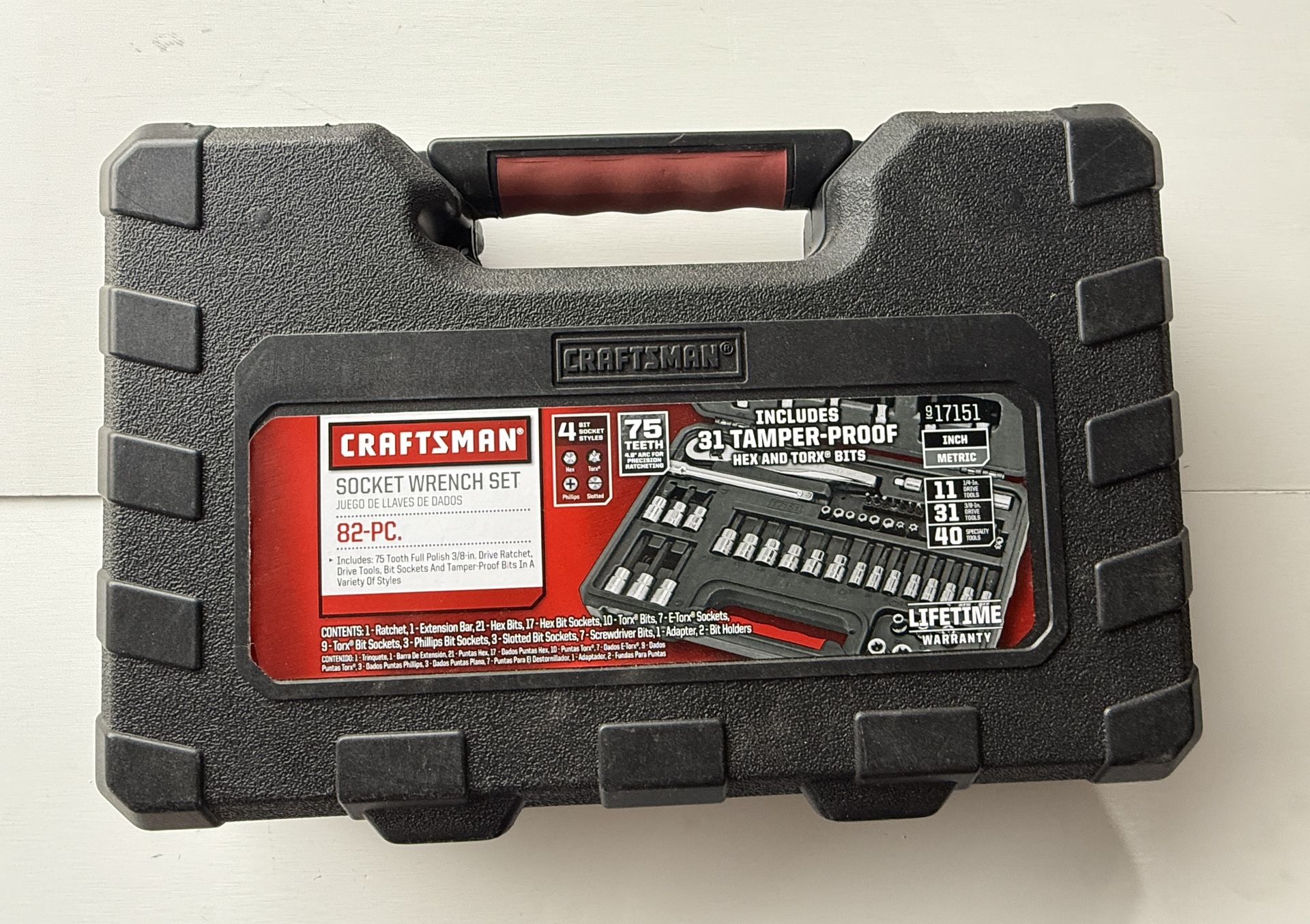 Craftsman 82 pc Socket Wrench Set