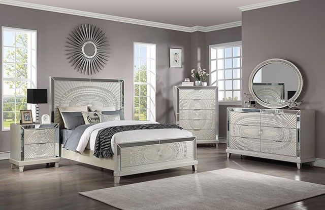 Brand New Champagne 4pc Queen Bedroom Set (Available In Eastern King)