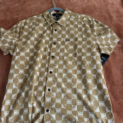 Large RVCA YinYang Dress shirt
