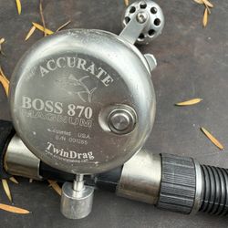 Accurate Boss 870 Magnum Twin Drag Reel + Seeker 6470 Rod Combo