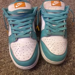miami dolphin colored dunks