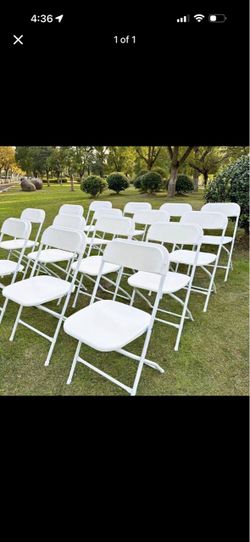 White Plastic Folding Chairs Set s,a,l,e