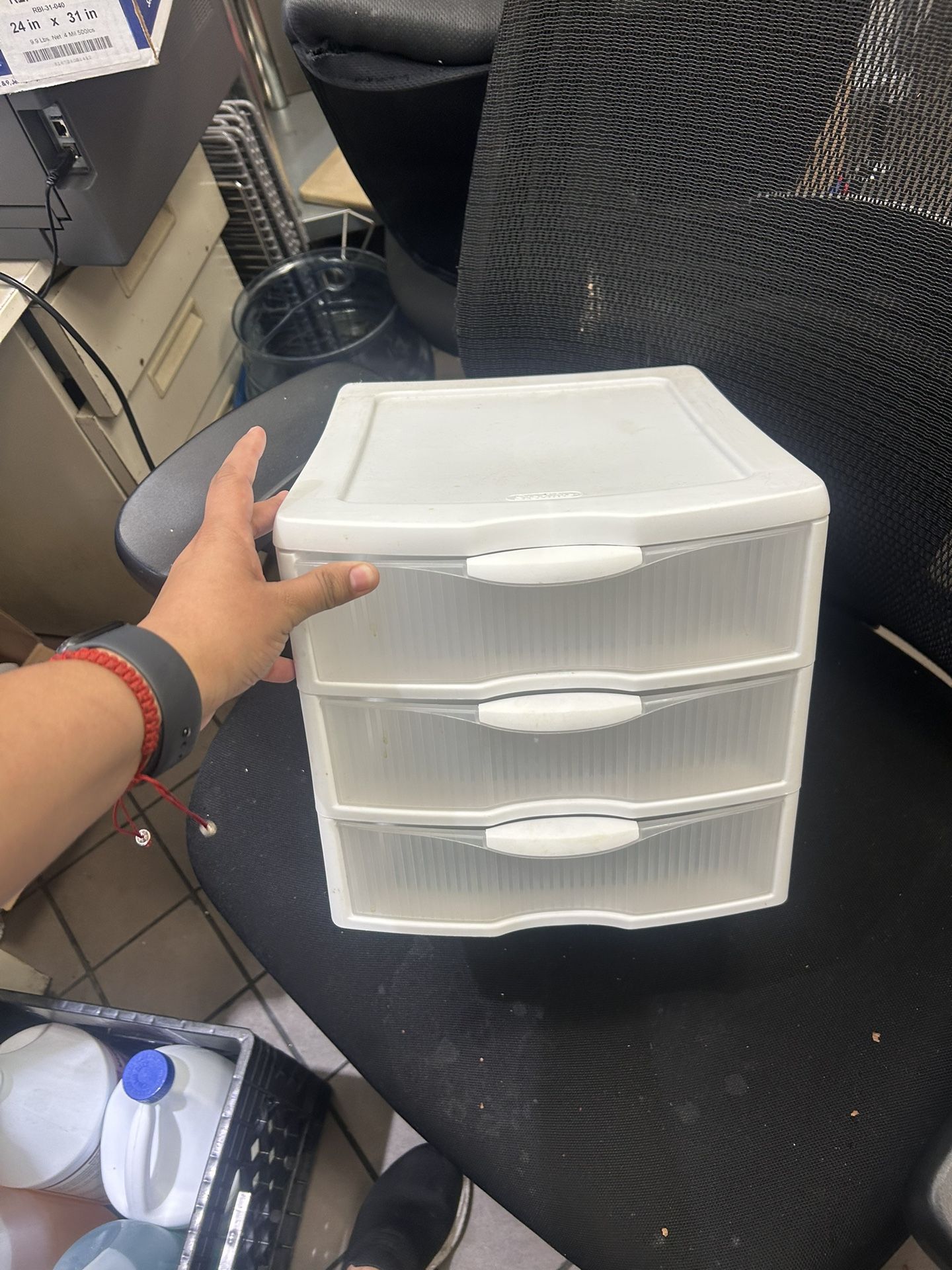 Three Drawer Storage