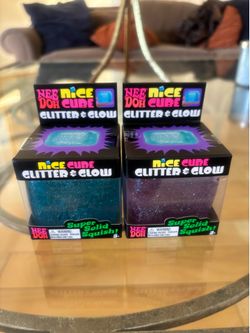 Needoh Nice Cube Glitter & Glow