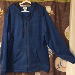 ​Champion Performance Men’s Full-Zip Hoodie - Heather Blue