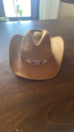Brown Suede Cowgirl Hat OS with Tags