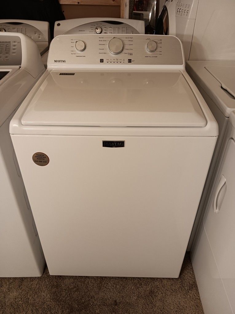 White Maytag Washer 