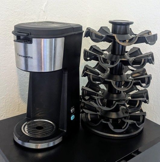 Famiworths Coffee Maker, Makes Hot and Cold Brew Coffee, with Capsule Storage