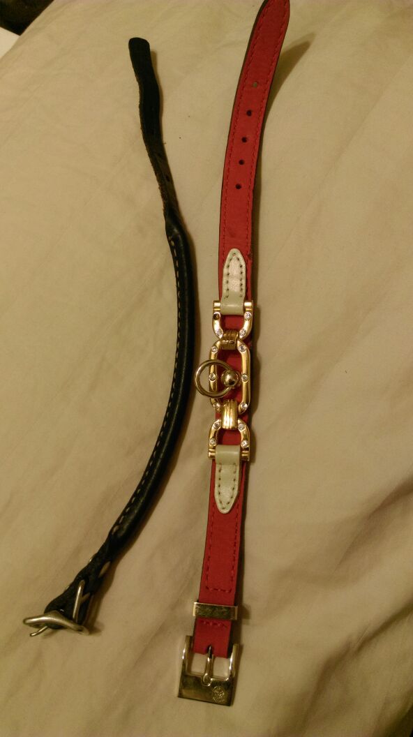 2 quality collars for toy teacup breeds