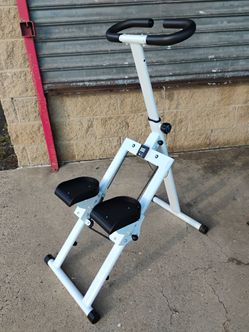 White foldable vertical stair climber