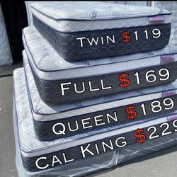 Full Bamboo Plush Comfort Europillow Top 12inch Matres!!