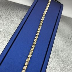 Gold And Diamond Bracelet 