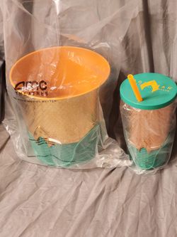 AMC Theatres Aquaman Lost Kingdom Popcorn Bucket & Cup Set