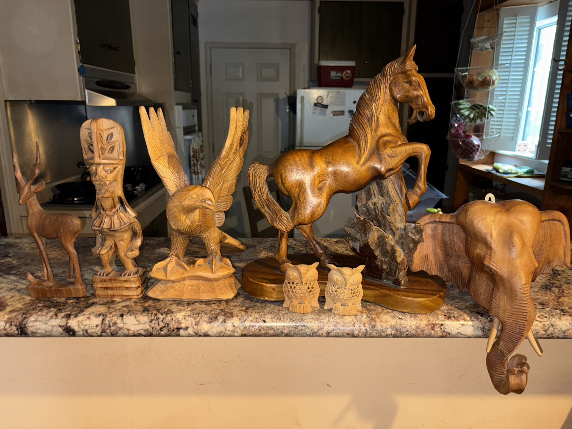Hand Carved Wooden Statues/Decor