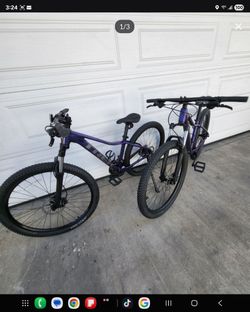 2 x Trek mountain bikes size adult small Wheels 27.5 Multiple Speeds Hydraulic Disc Brakes both 1080 $