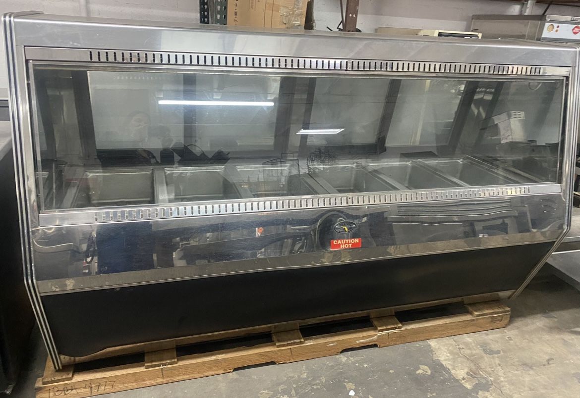 6 Well Hot Food Display Case