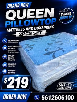 🇺🇸🇺🇸NEW QUEEN PILLOWTOP SET $219