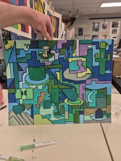 Cubism painting