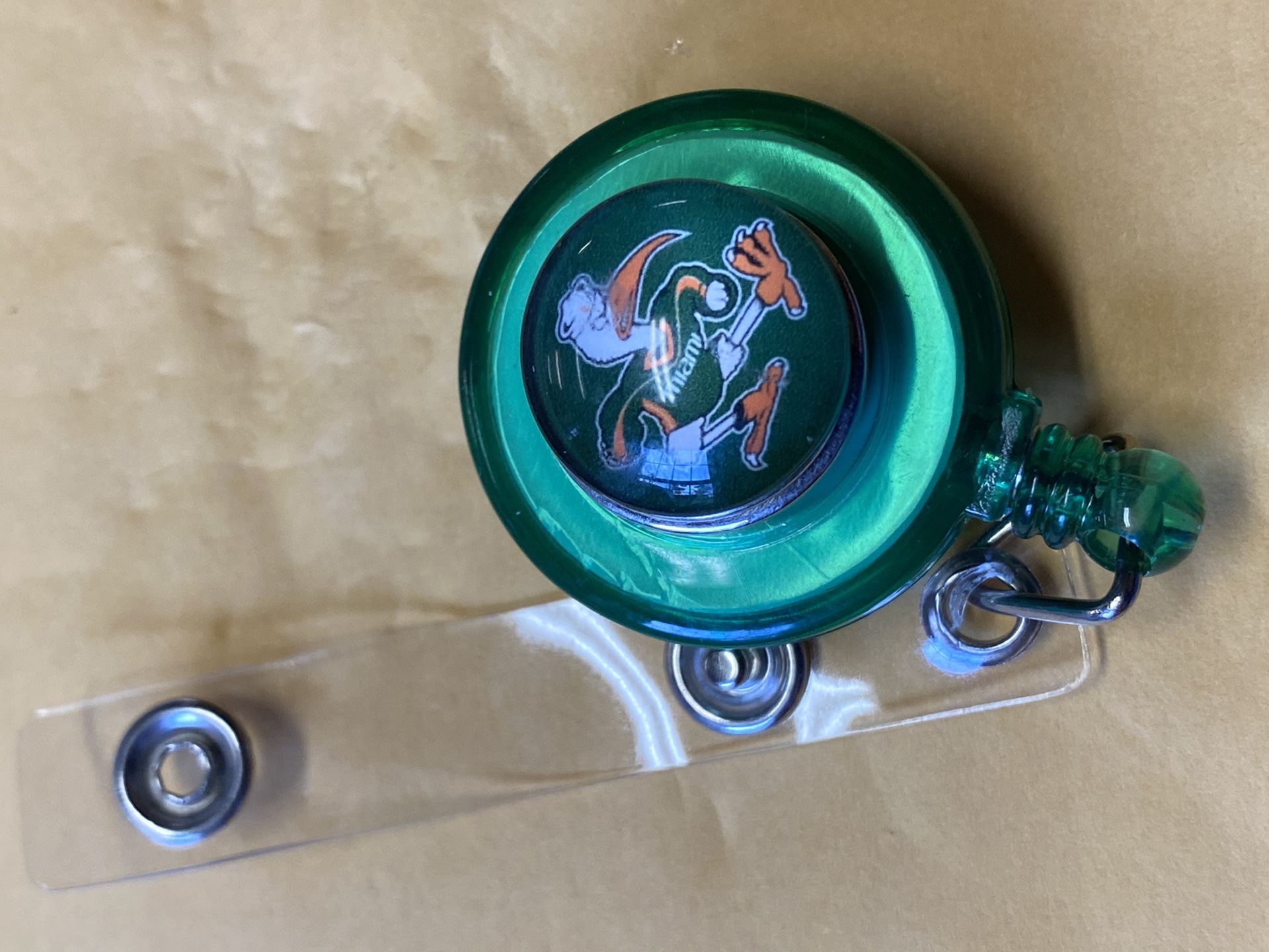 Miami hurricanes badge folder
