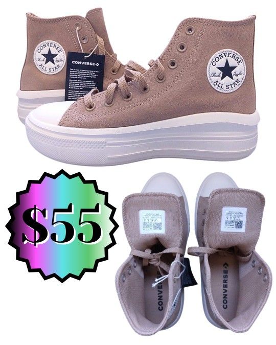 NEVER WORN Converse Chuck Taylor All Star Lift Platform Pump High Tops Women’s Size 8