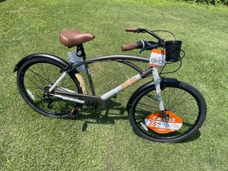 BRAND NEW-original 26" Kent Bayside Cruiser Bicycle, Fits Rider 5'2"-5/10", Gray, Adults, Unisex