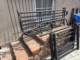 Futon bed frame with upper bunk bed