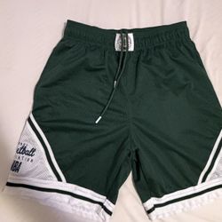 NBA  Classics Basketball Shorts Mens  Green Mesh  Style SIZE S