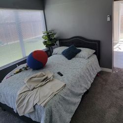 Upholstered Platform Bed Frame Only Full Size 