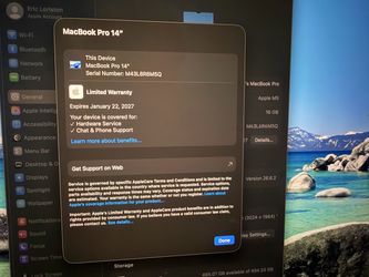 Space Black 14- inch MacBook Pro,  M5 Chip, 16GB Memory and 512GB storage