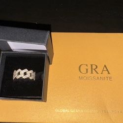 Moissanite Cuban Ring 
