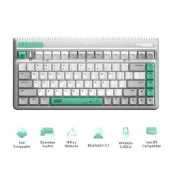 IQUNIX OG80 80% Mechanical Keyboard - Translucent Retro Wormhole Edition w/ Box