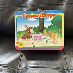 Curious George Tin with Puzzel