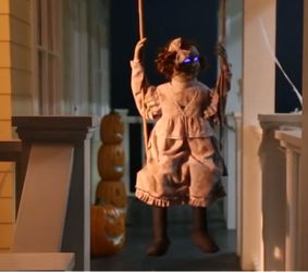 Swinging Doll Animatronic Halloween Decoration