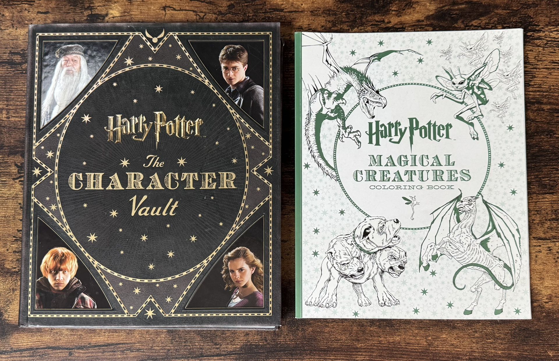 Two Harry Potter Books Character Vault and Coloring Book $7 for Both