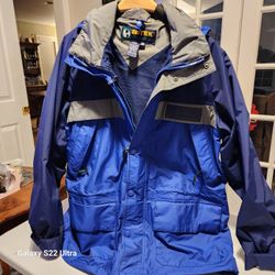 Eddie Bauer Blue and Gray Jacket