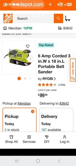 Ryobi electric sander.