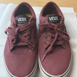 Men’s Vans Burgundy Size 8 721356 Low Top