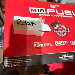 2834-20 M18 Fuel 7-1/4” Circular saw tool only