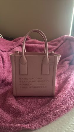 Pink cowhide leather marc jacobs handbag/ crossbody mini tote