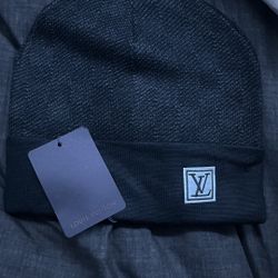 Black Louis Vuitton Beanie 