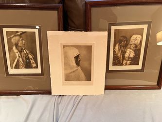 3 Edward Curtis Photogravures