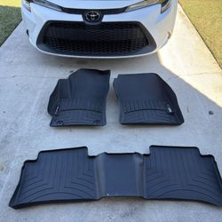WeatherTech FloorLiner for 2020-2026 Toyota Corolla - 1st & 2nd Row, Black