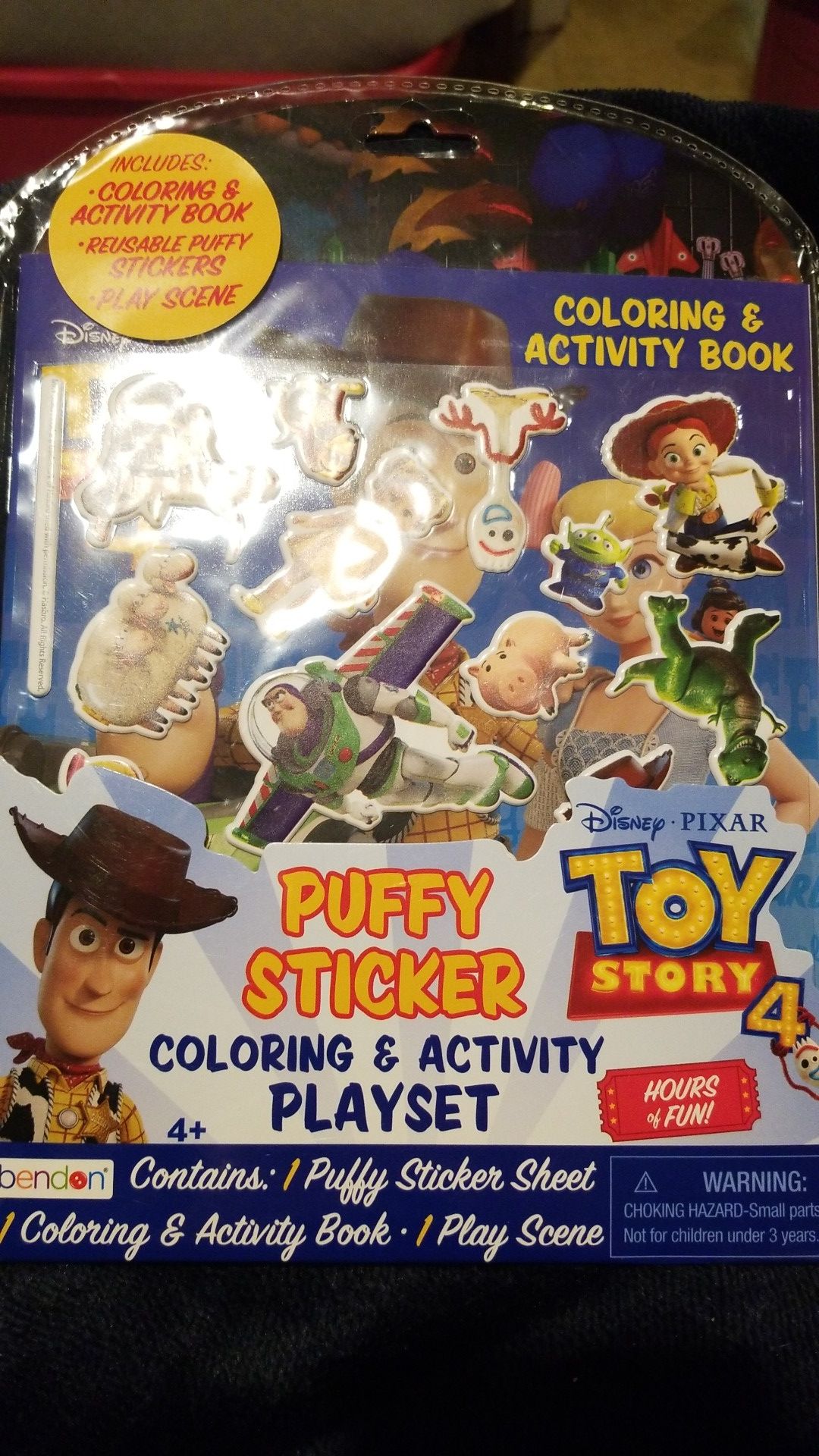 Toy story 4 coloring and activity playset