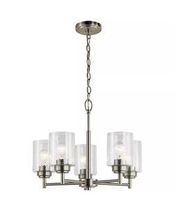 Kichler Lighting 44030NI Winslow - 5 light Small Chandelier - 16 inches tall by