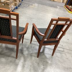 2@ Cherry Wood Accent Chairs