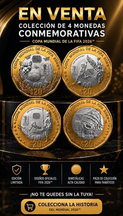 Moneda de 20 conmemorativa del mundial 2026