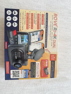 ROVE R2-4K Dual Dash Cam Front and Rear