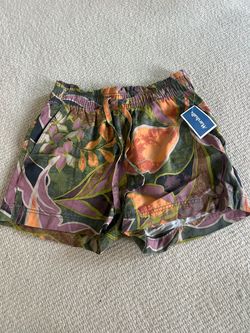 Floral Print Shorts with Elastic Waist